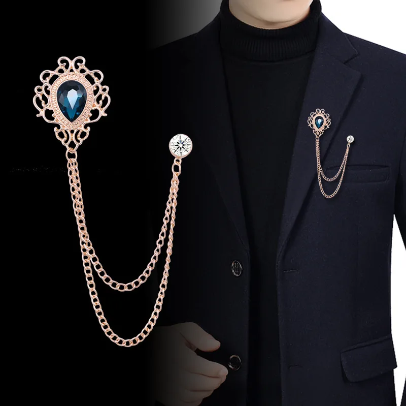 Vintage Fashion For Men - New Vintage Tassel Chain Rhinestone Crystal