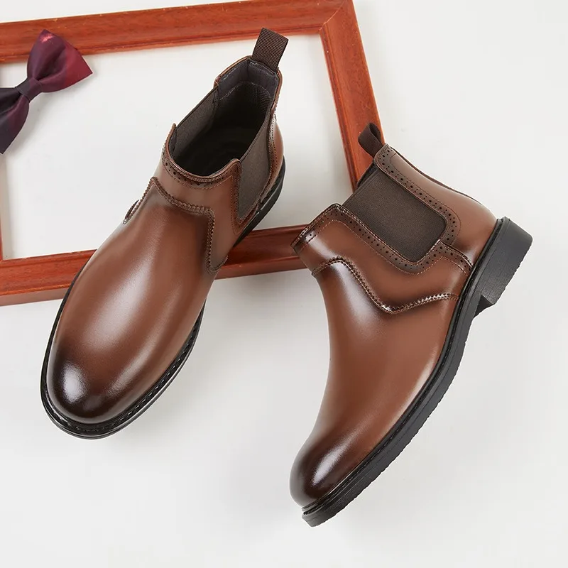 Vintage Fashion For Men - Vintage Mens Leather Oxford Boots Luxury