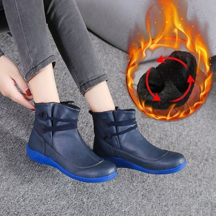 Women Vintage Round Toe PU Lea - Vintage Fashion For Men review and price