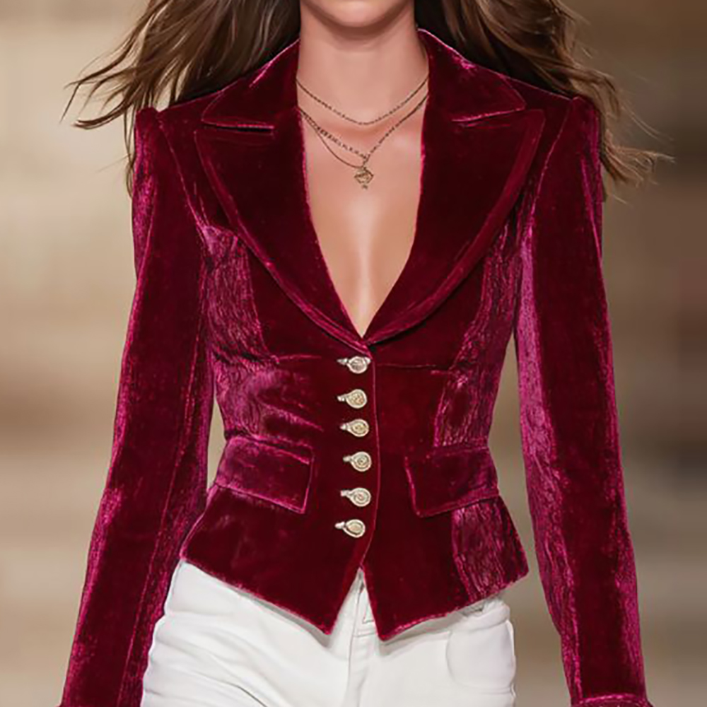 Women's Elegant Velvet Blazer  - Velvet Blazer Vintage review and price