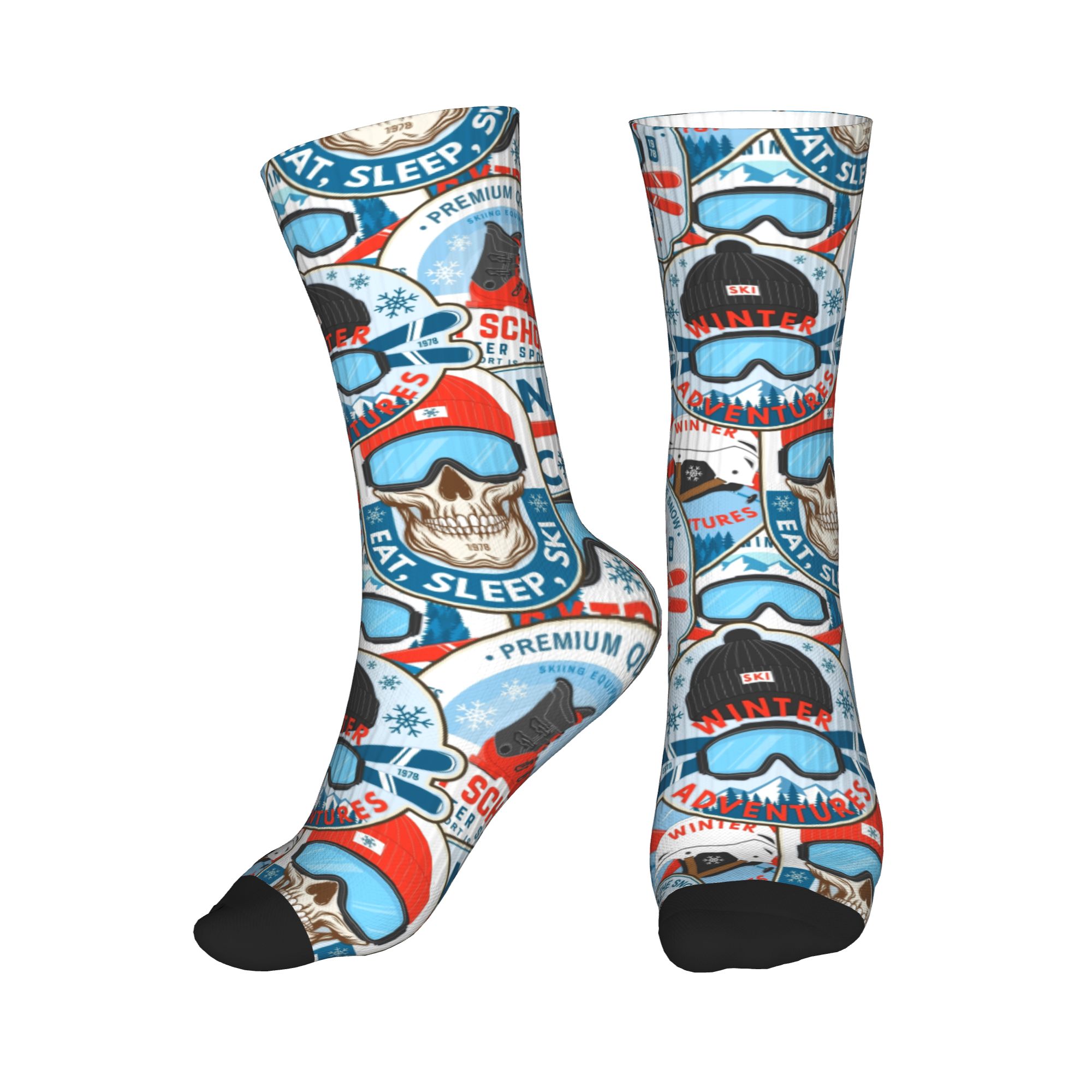 Vintage Red Blue Ski Club Seam - Vintage Fashion For Men review and price