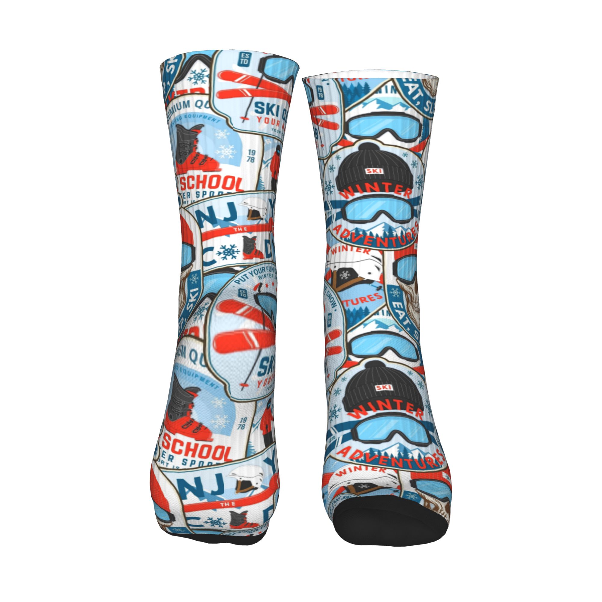 Vintage Red Blue Ski Club Seam - Vintage Fashion For Men review and price