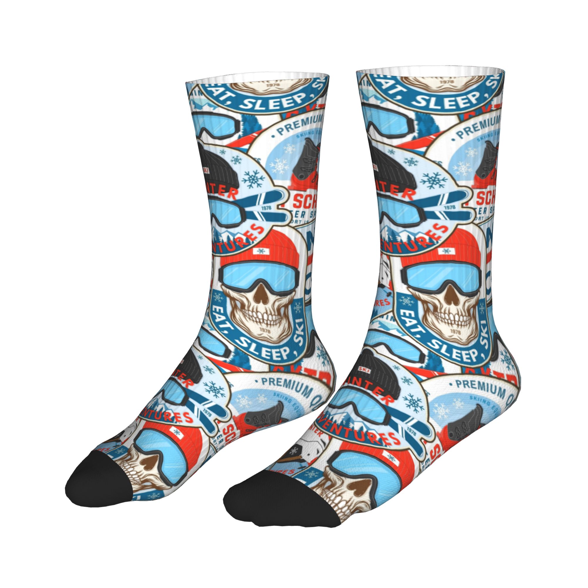 Vintage Red Blue Ski Club Seam - Vintage Fashion For Men review and price