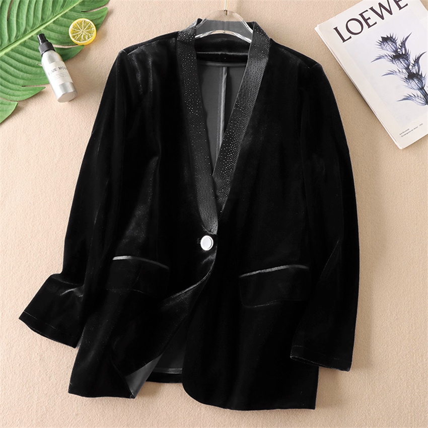 Autumn Winter Big Size Vintage - Velvet Blazer Vintage review and price