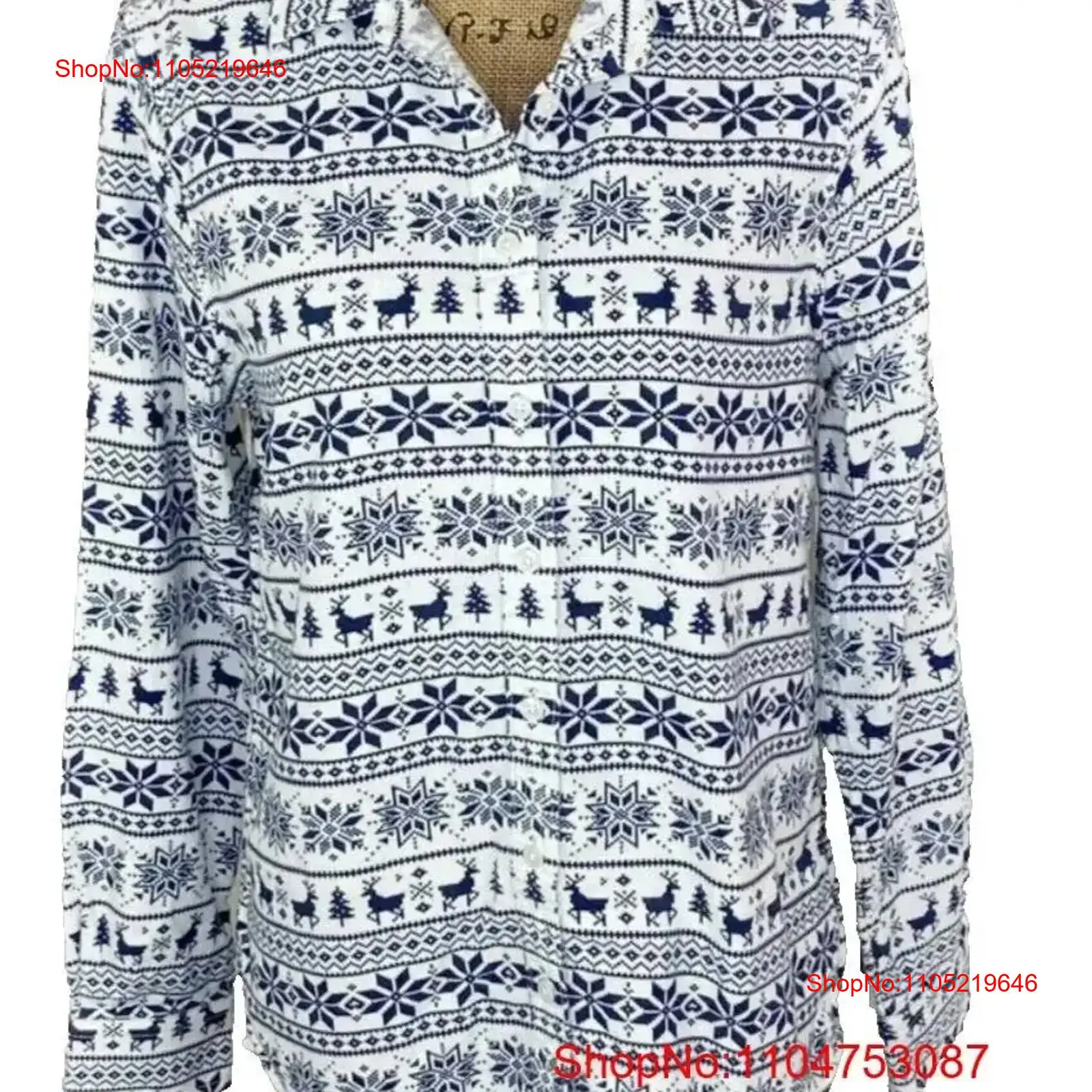 Lands End Fair Isle Flannel Bu - Vintage Fashion Faire review and price