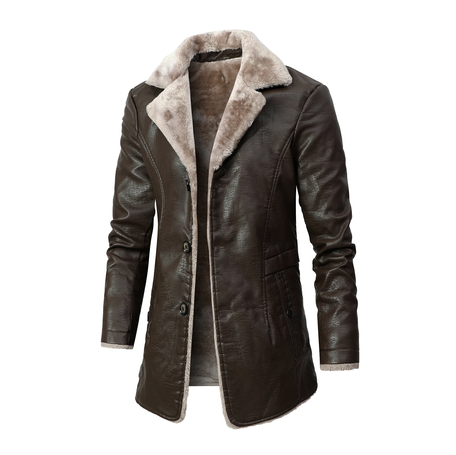 Men's Medium and Long PU Leath - Velvet Blazer Vintage review and price
