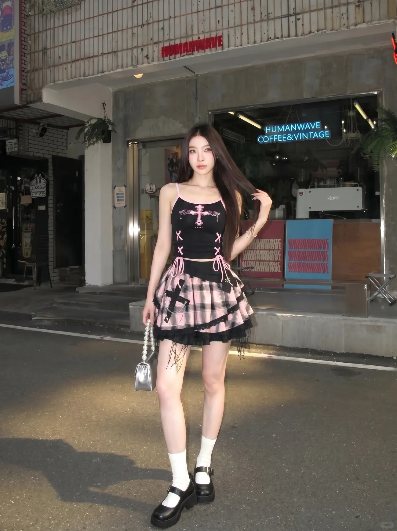Vintage Y2K Dark Sweet Skirt S - Vintage Fashion Outfit review and price