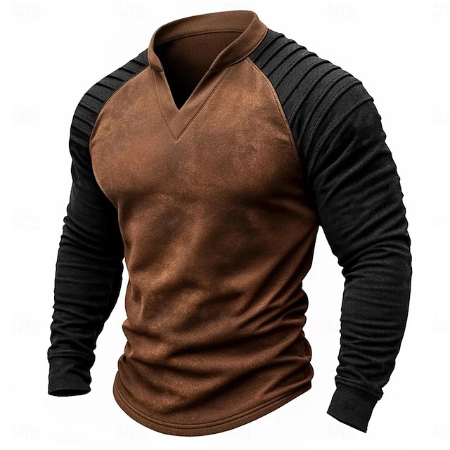 Vintage Distressed Henley Ragl - Vintage Fashion For Men review and price