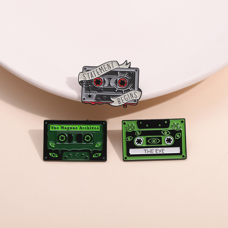 Vintage Music Tape Enamel Broo - Vintage Vibes Fashion review and price