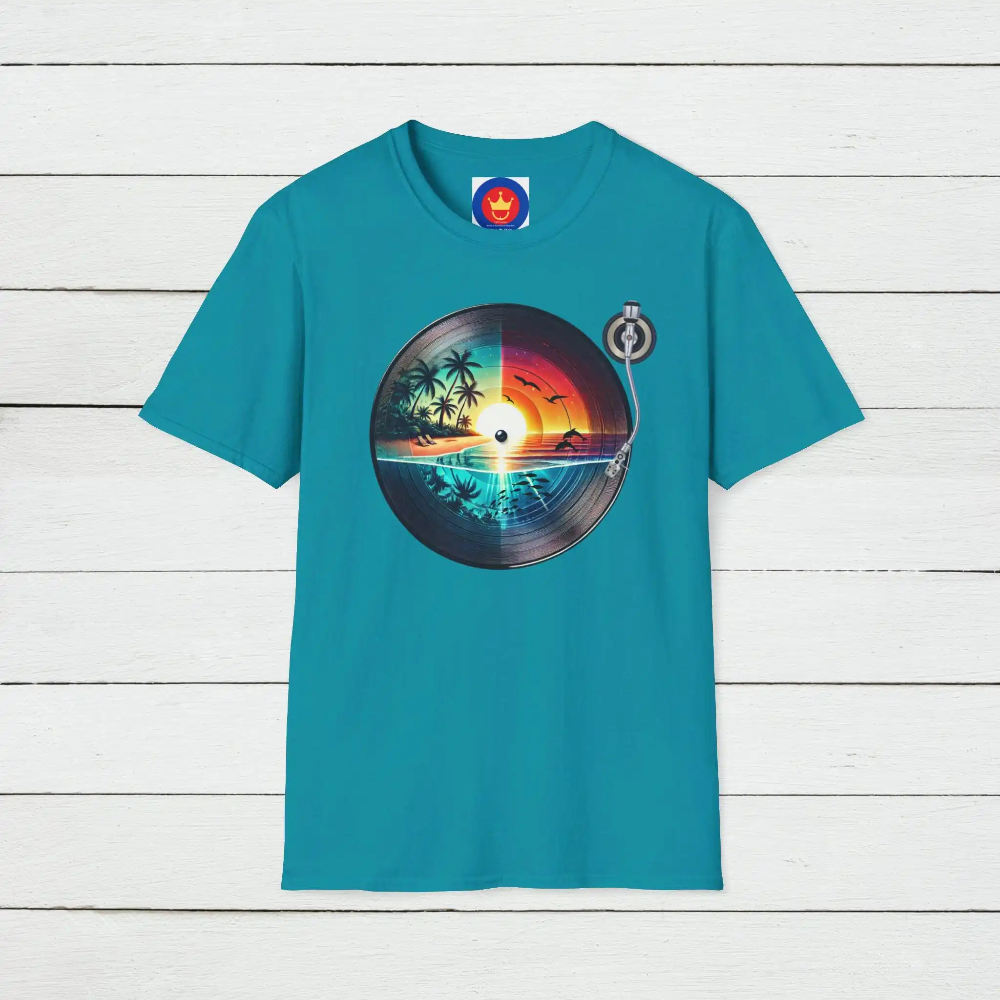 Retro Beach Vinyl T Shirt Vint - Vintage Vibes Fashion review and price