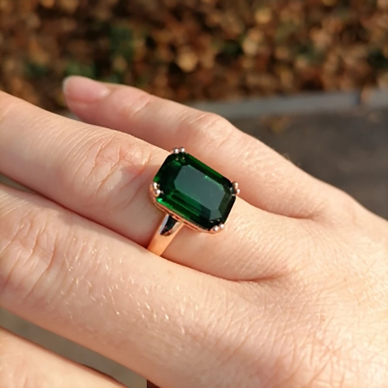 Double Fair Octagon Cut Green  - Vintage Fashion Faire review and price