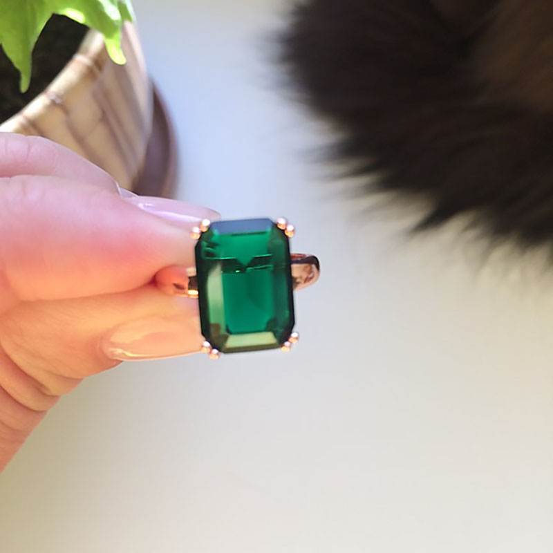 Double Fair Octagon Cut Green  - Vintage Fashion Faire review and price