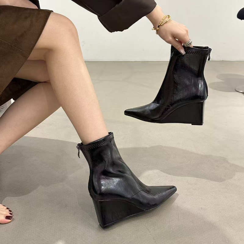 Autumn Winter Vintage Weges He - Vintage Fashion Female review and price