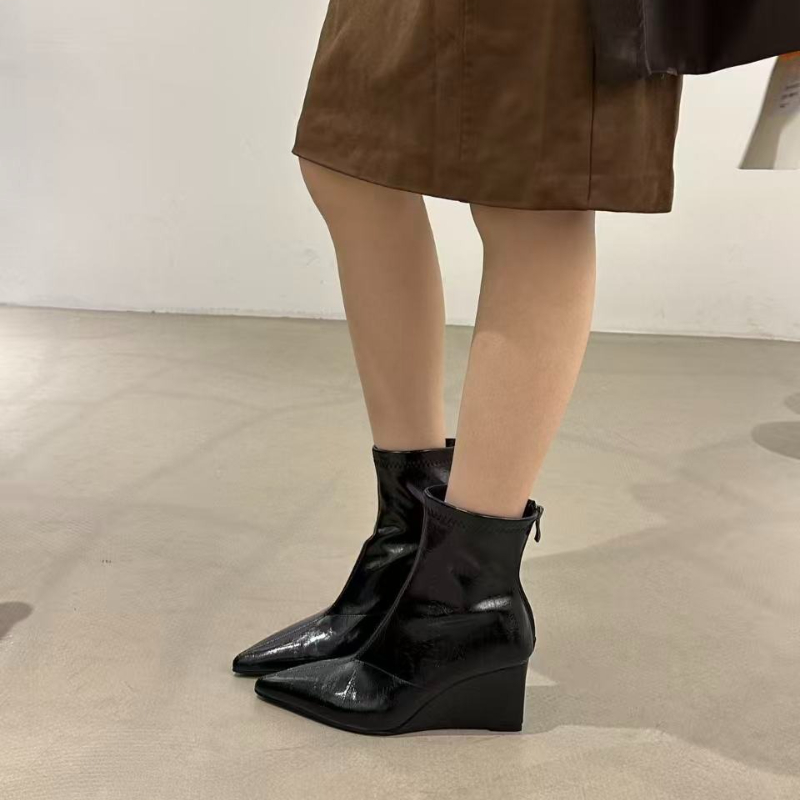Autumn Winter Vintage Weges He - Vintage Fashion Female review and price