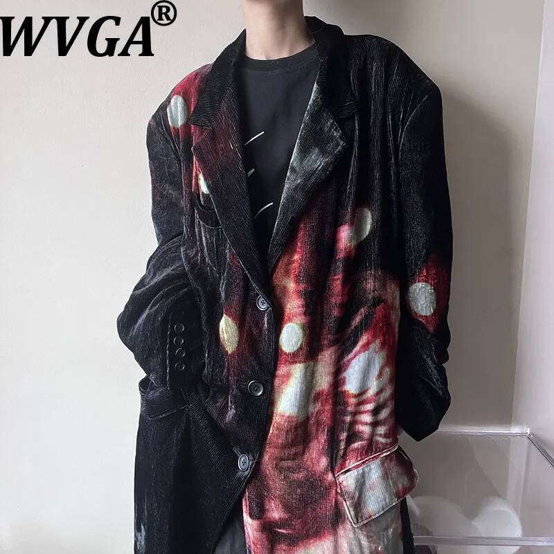 WVGA Spring Autumn New Men Dar - Velvet Blazer Vintage review and price