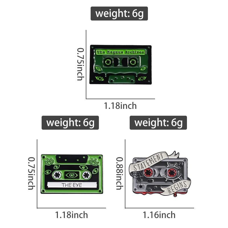 90s Retro Cassettes Enamel Pin - Vintage Fashion Archive review and price