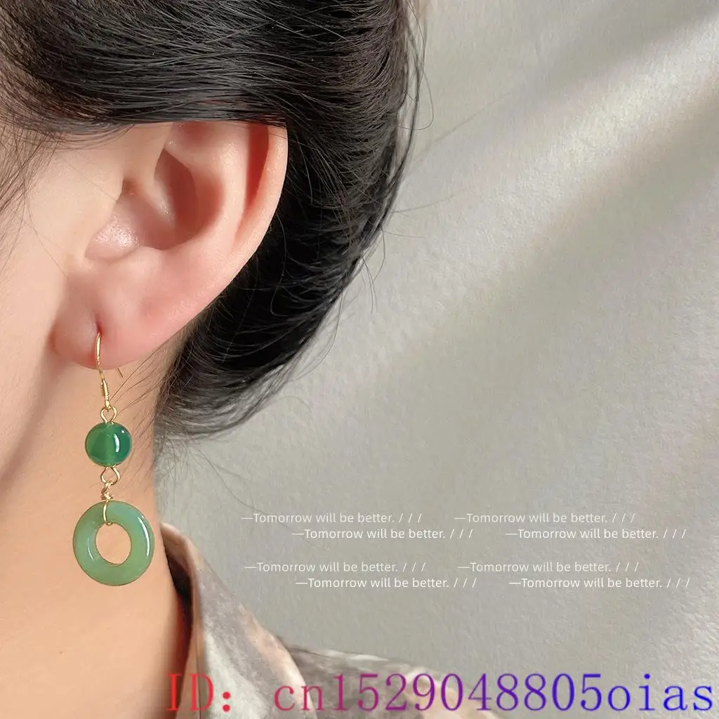 Green Real Jade Ring Earrings  - Vintage Fashion Rings For Women review and price