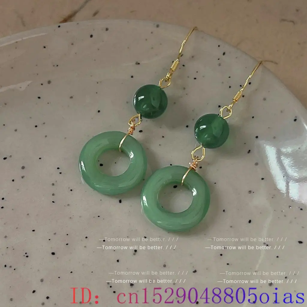 Green Real Jade Ring Earrings  - Vintage Fashion Rings For Women review and price