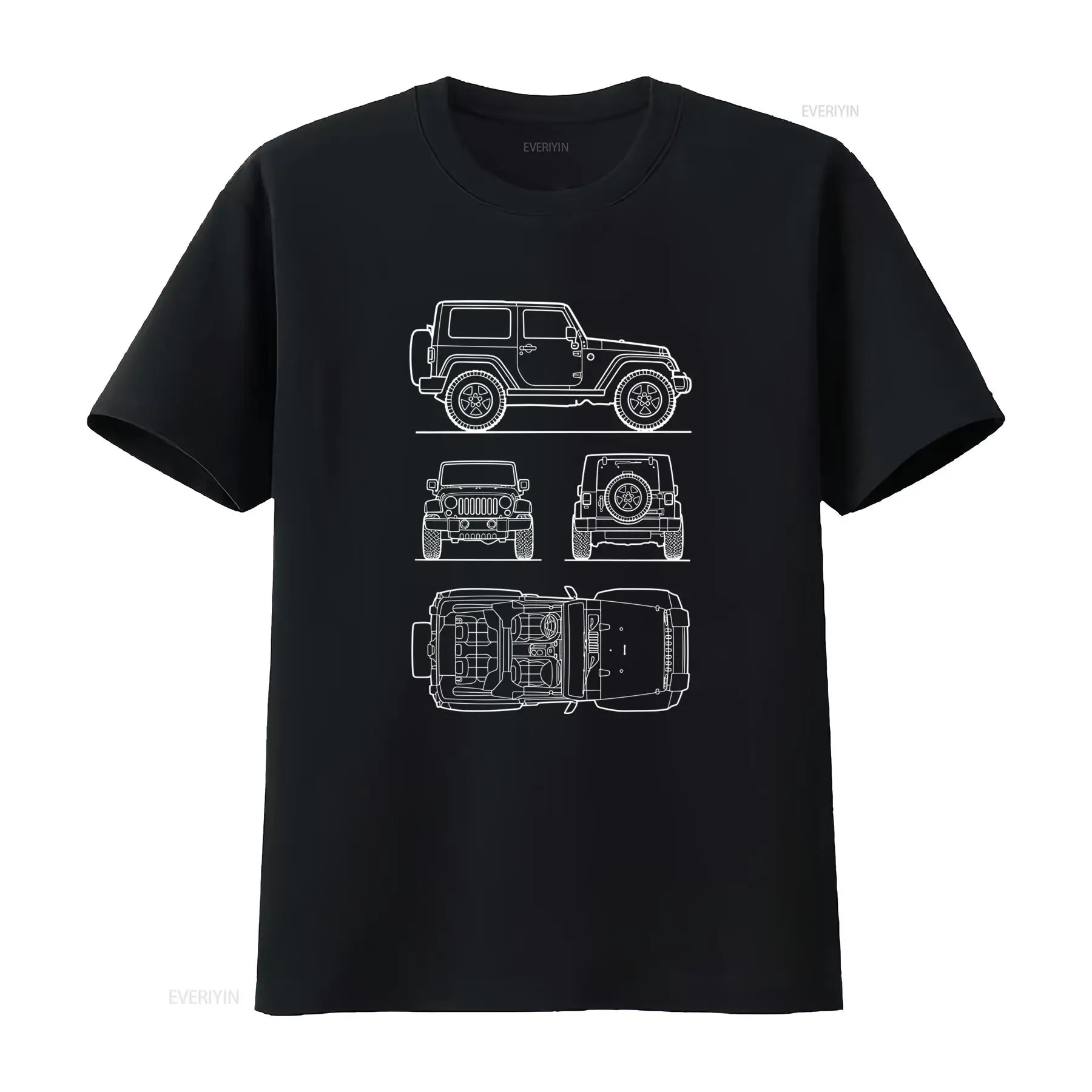 Off Road SUV Rubicon Men's T S - Vintage Fashion Drawings review and price
