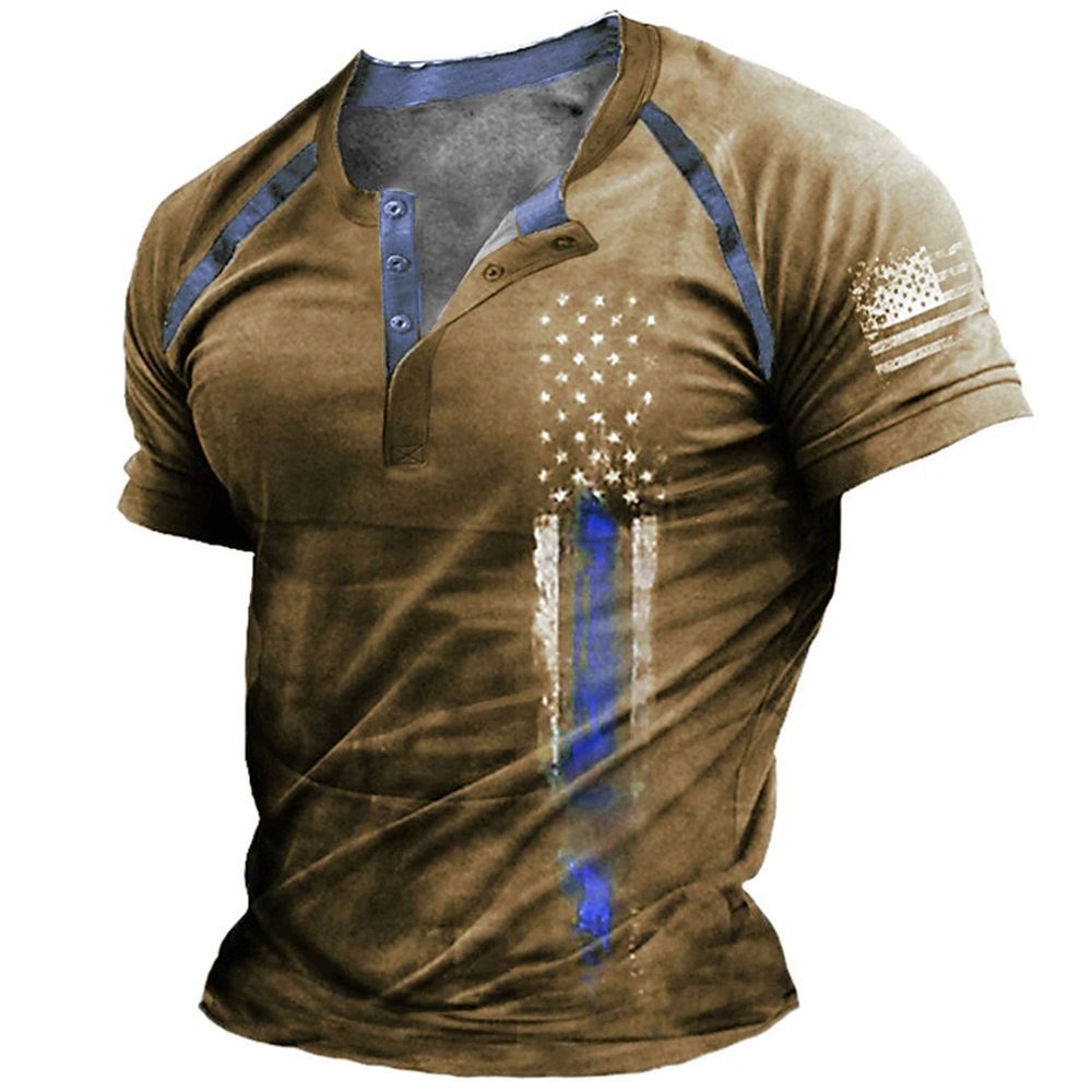 Funny 3D American Flag Print M - Vintage Fashion For Men review and price