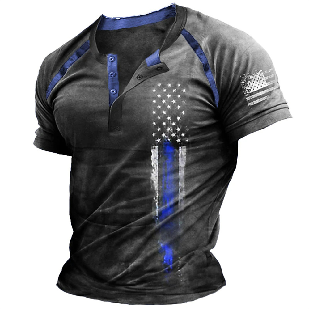 Funny 3D American Flag Print M - Vintage Fashion For Men review and price