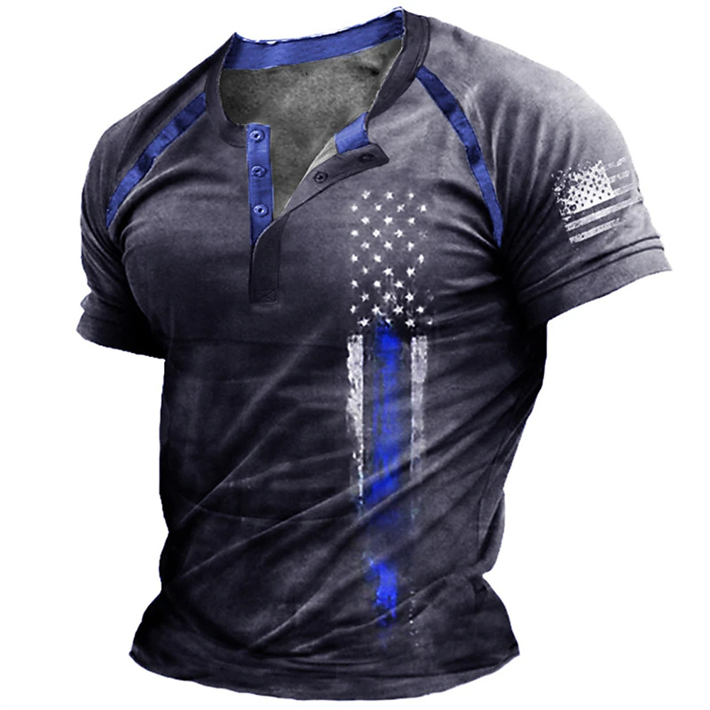 Funny 3D American Flag Print M - Vintage Fashion For Men review and price