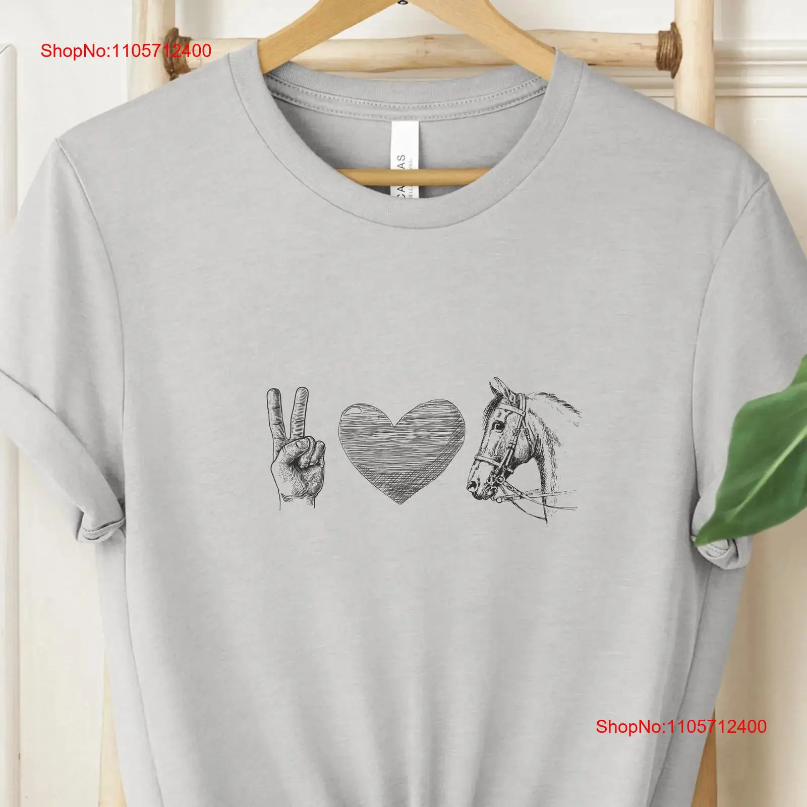 HORSE LOVER SHIRT Peace Love T - Vintage Fashion Faire review and price