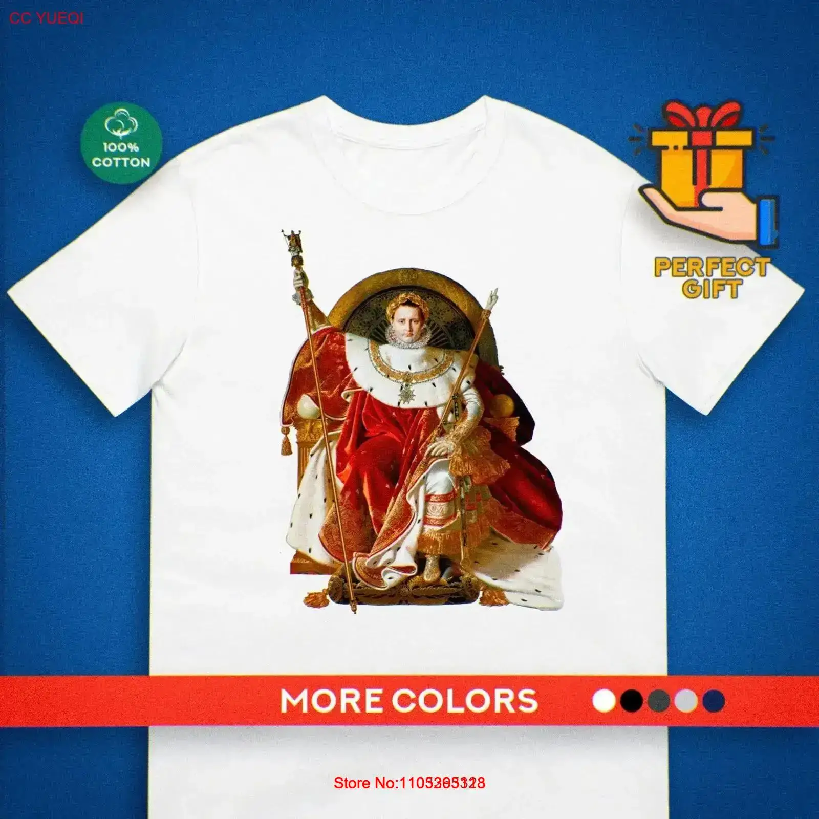 Napoleon T Shirt Ingres Painti - Vintage Fashion History review and price