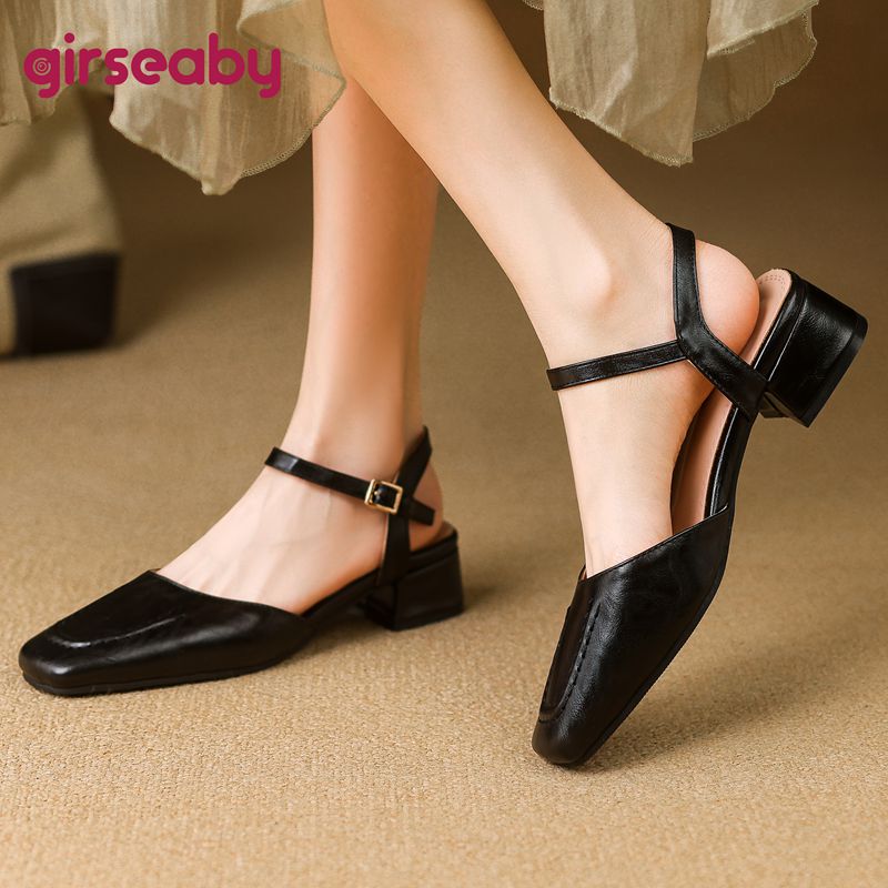 Girseaby 2025 Female Sandals S - Vintage Fashion Female review and price