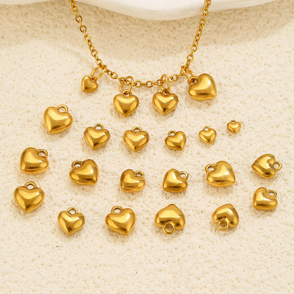 20Pcs 3D Solid Heart Charm 18K - Vintage Fashion Wholesale review and price