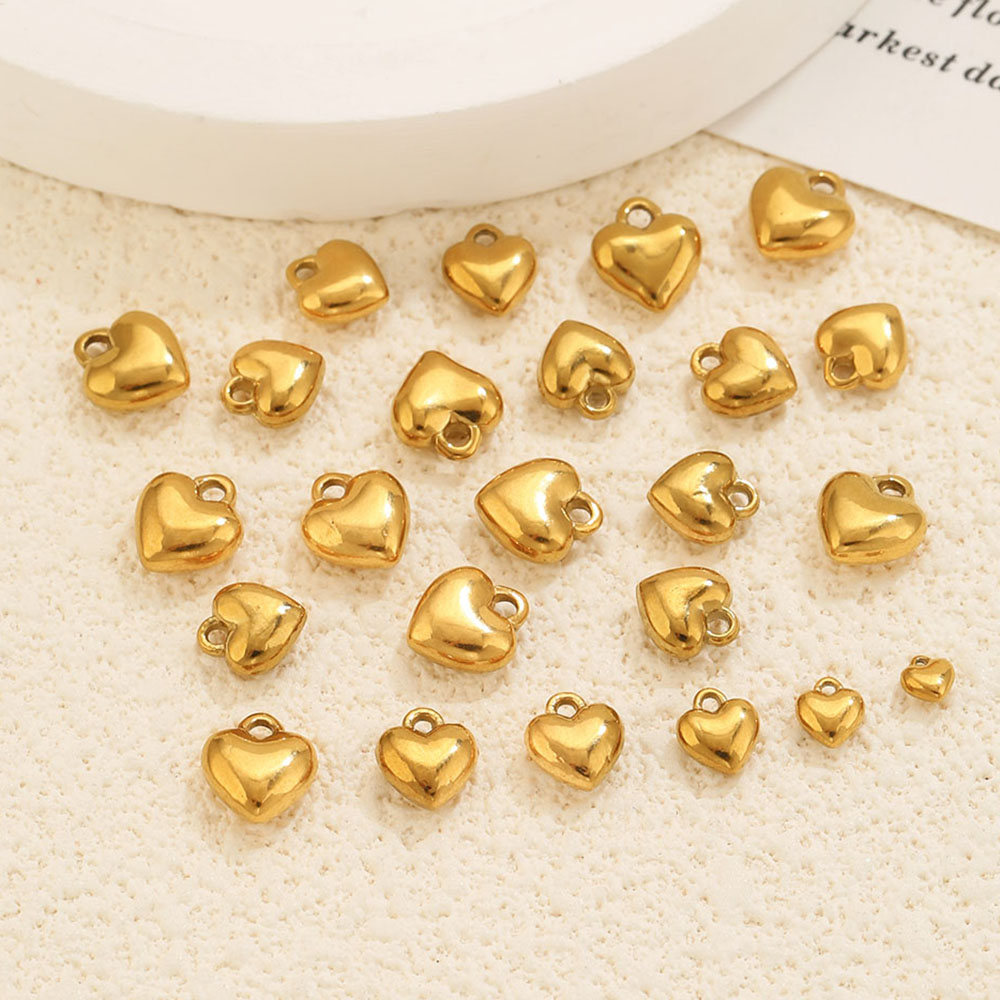 20Pcs 3D Solid Heart Charm 18K - Vintage Fashion Wholesale review and price
