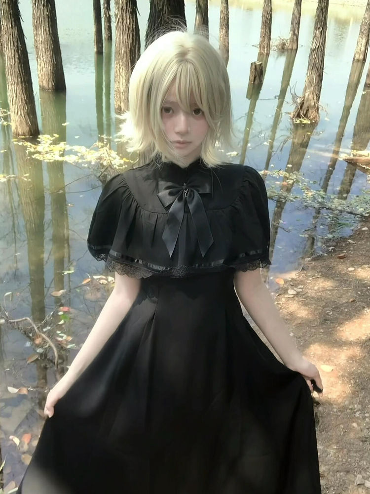 Gothic Harajuku Slim Lace Retr - Vintage Fashion Retro Outfit review and price