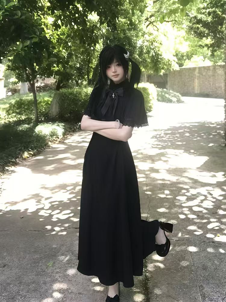 Gothic Harajuku Slim Lace Retr - Vintage Fashion Retro Outfit review and price