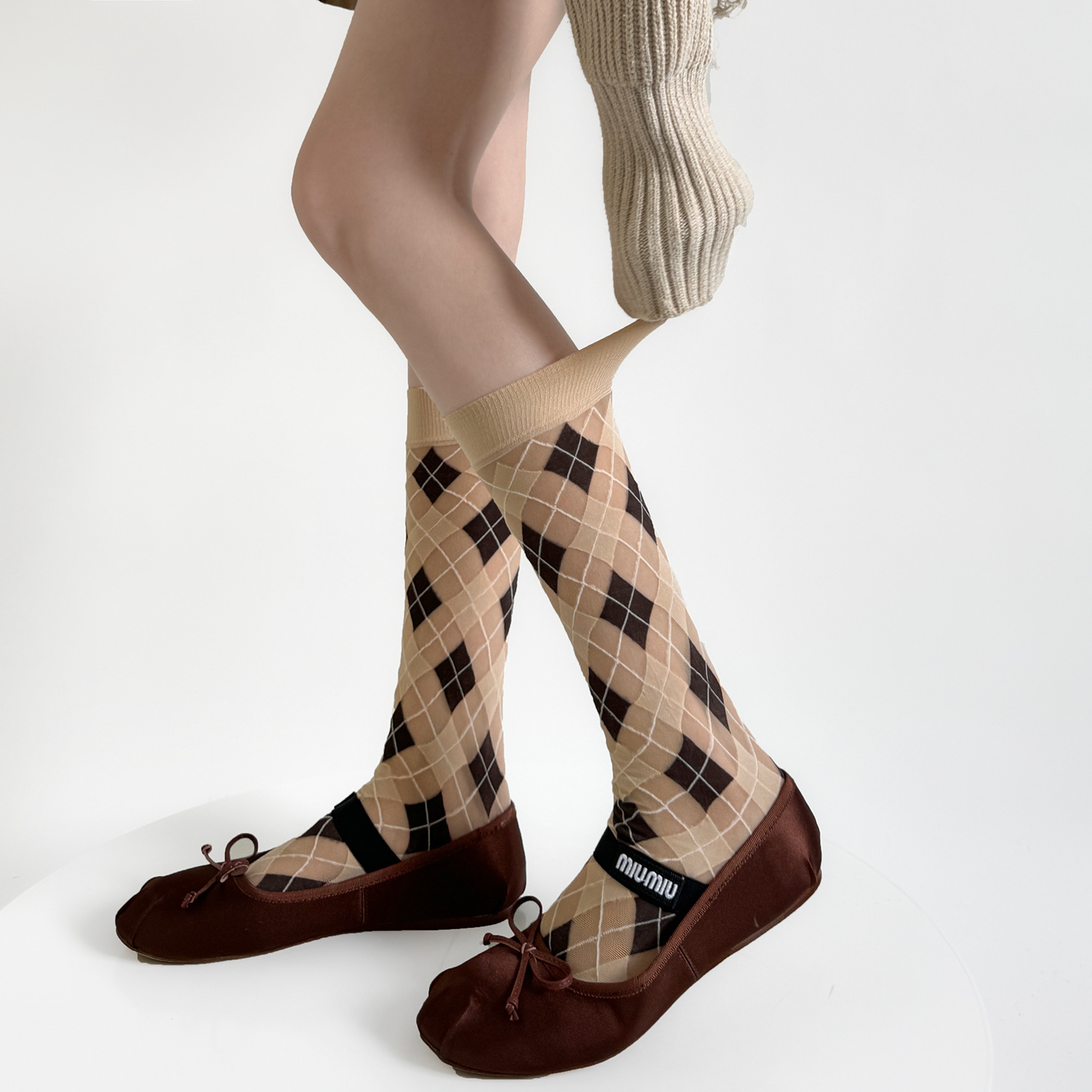 Women Socks College Style Plai - Velvet Blazer Vintage review and price