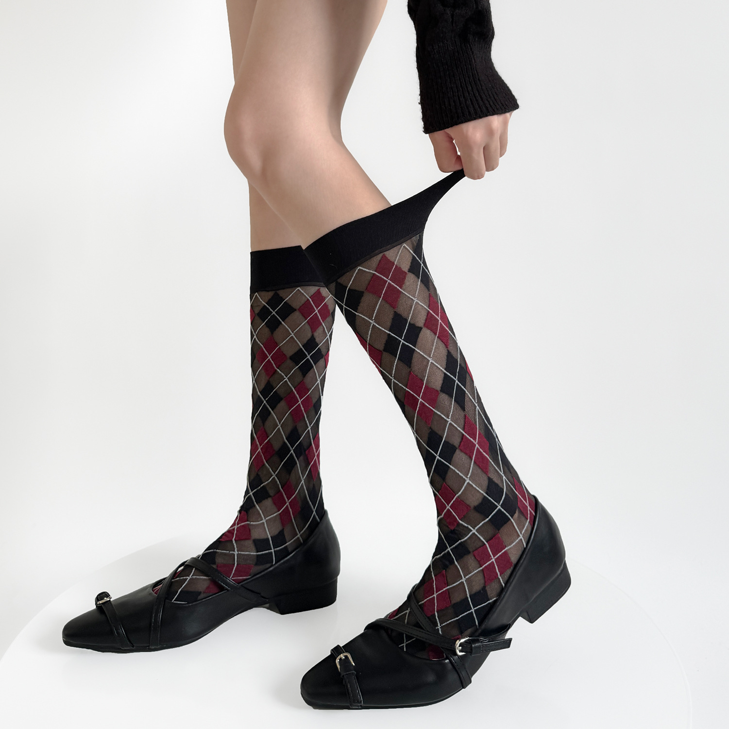 Women Socks College Style Plai - Velvet Blazer Vintage review and price