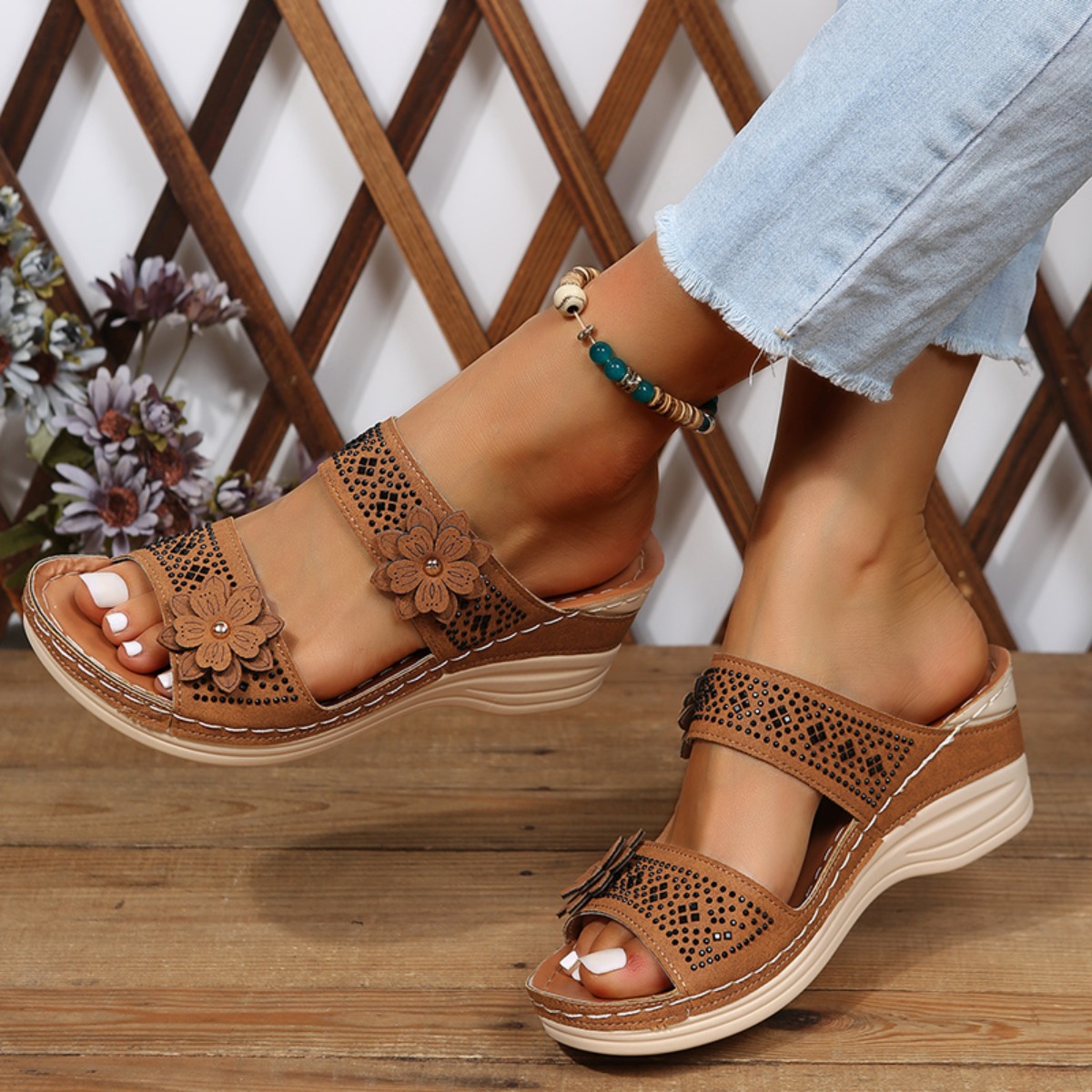 New Fashion Summer Women Wedge - Vintage Fashion Female review and price