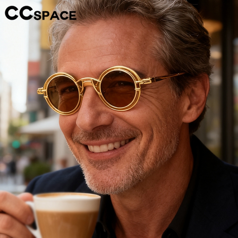 Metal Rotundity Punk Sunglasse - Vintage Fashion Vogue review and price