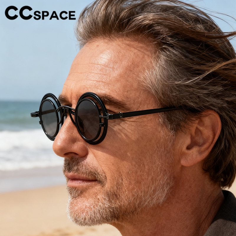 Metal Rotundity Punk Sunglasse - Vintage Fashion Vogue review and price