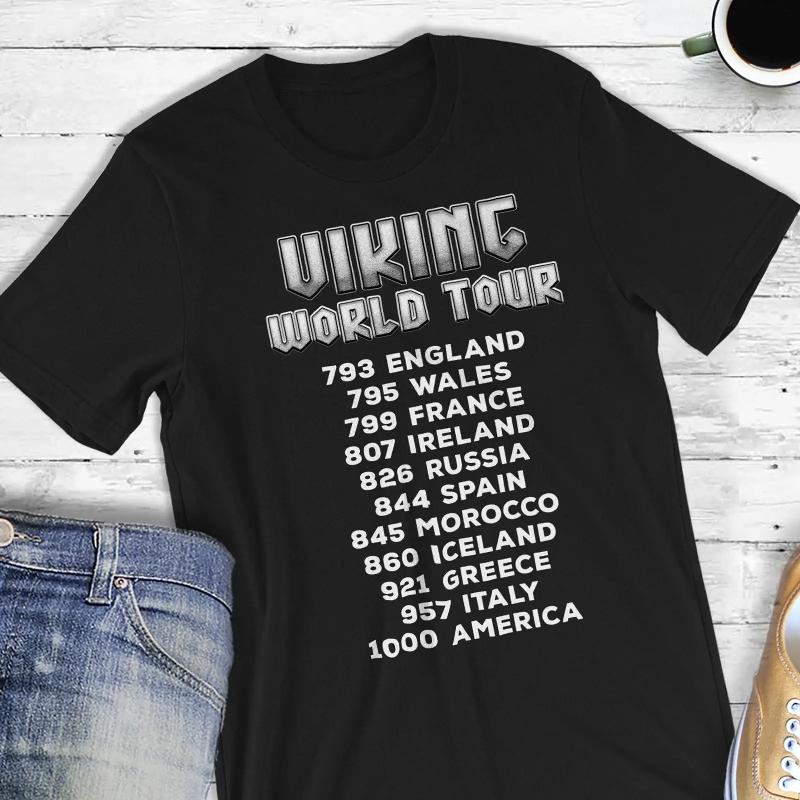 Viking World Tour T Shirt Nors - Vintage Fashion History review and price