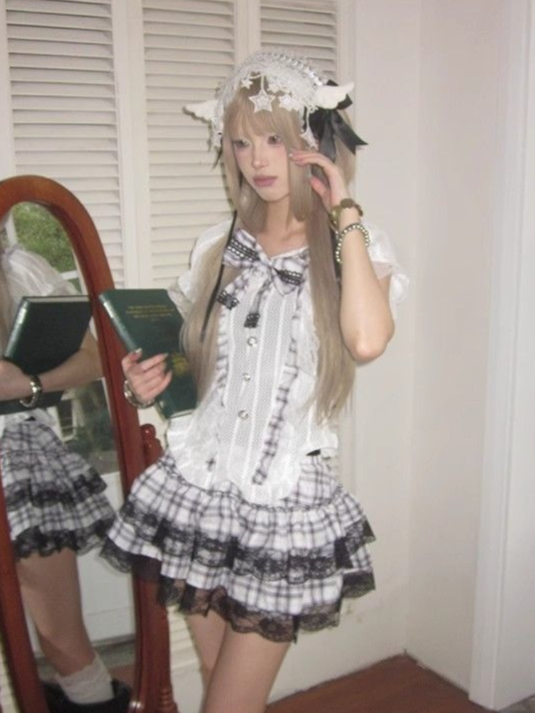 Japanese Sweet Preppy Style 2  - Vintage Fashion Outfit review and price