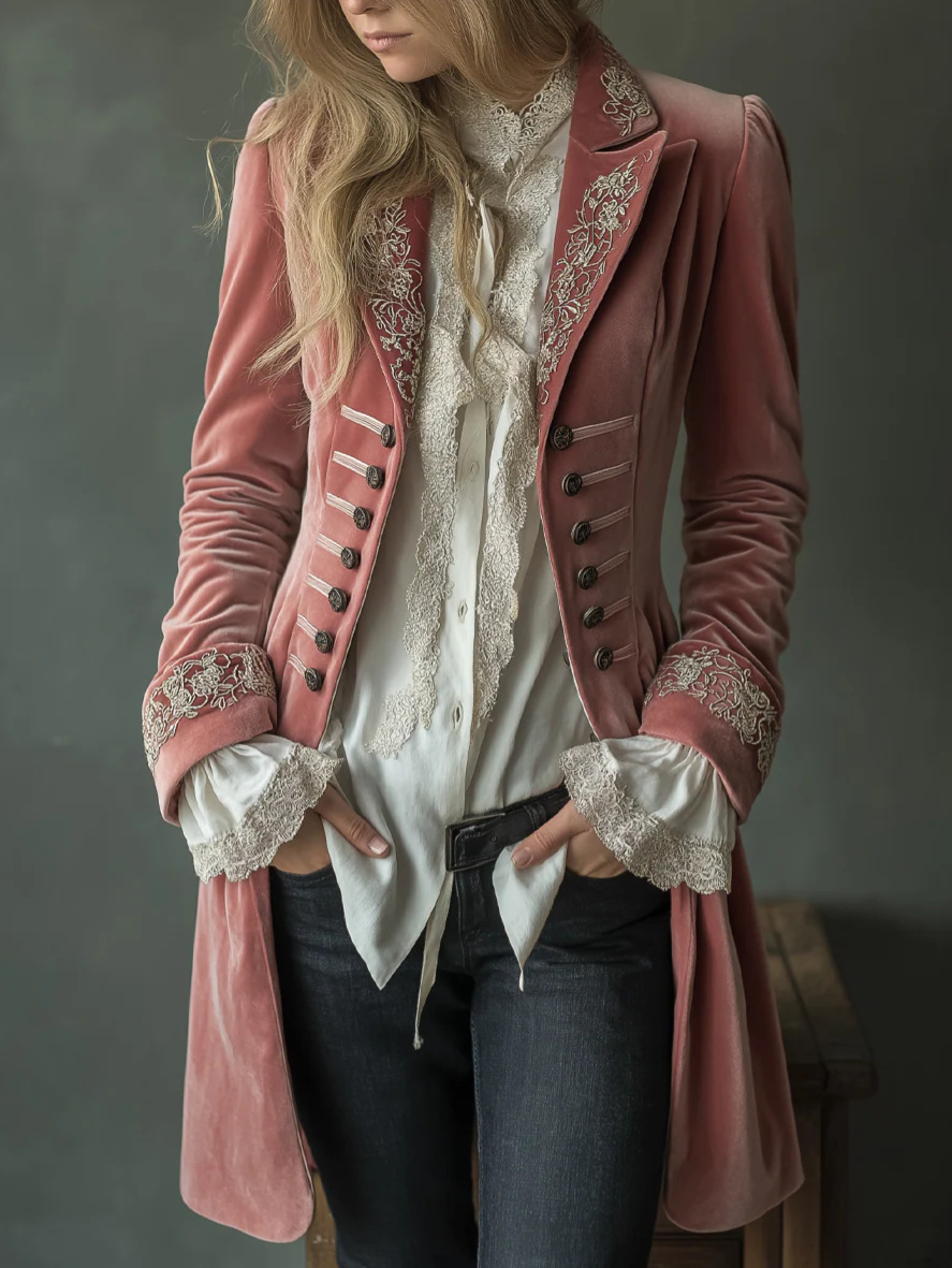 Elegant Chic Velvet Jacket Bla - Velvet Blazer Vintage review and price