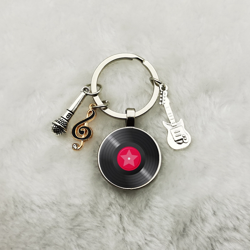 Classic Retro Vinyl Record Key - Vintage Vibes Fashion review and price