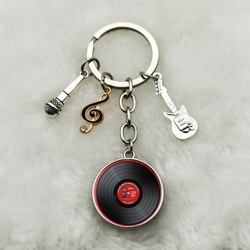 Classic Retro Vinyl Record Key - Vintage Vibes Fashion review and price
