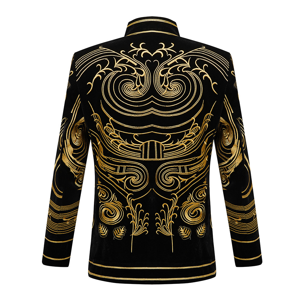 Men Vintage Velvet Embroidery  - Velvet Blazer Vintage review and price