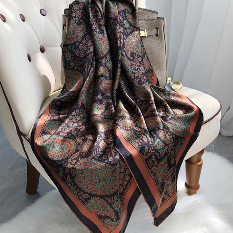 Paisley Print Square Scarf Vin - Vintage Fashion Patterns review and price