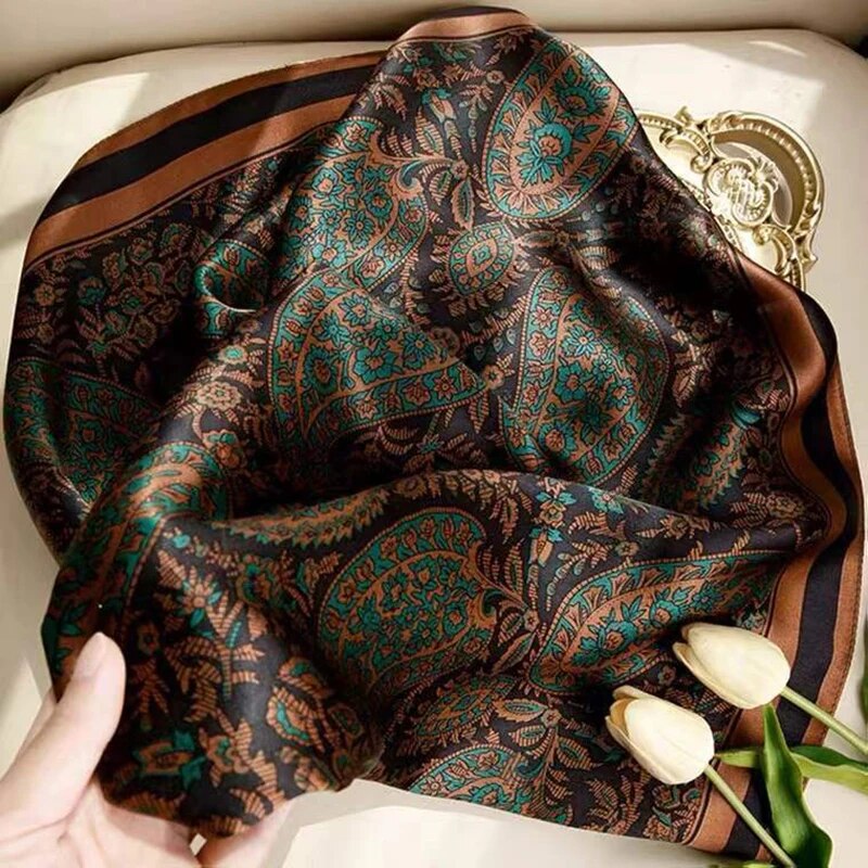 Paisley Print Square Scarf Vin - Vintage Fashion Patterns review and price